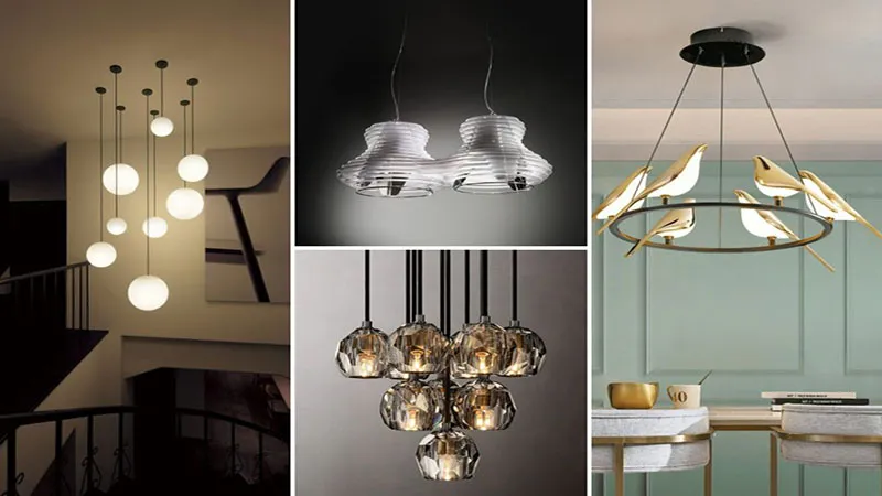 ترکیب لوستر با دیگر عناصر دکور