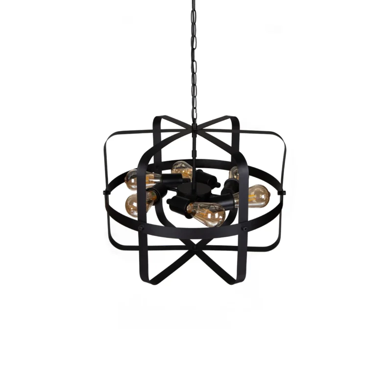 لوستر فلزی شش شعله مدل BAM2266