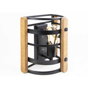 چراغ دیواری چوب و فلز تک شعله مدل BAM9021W