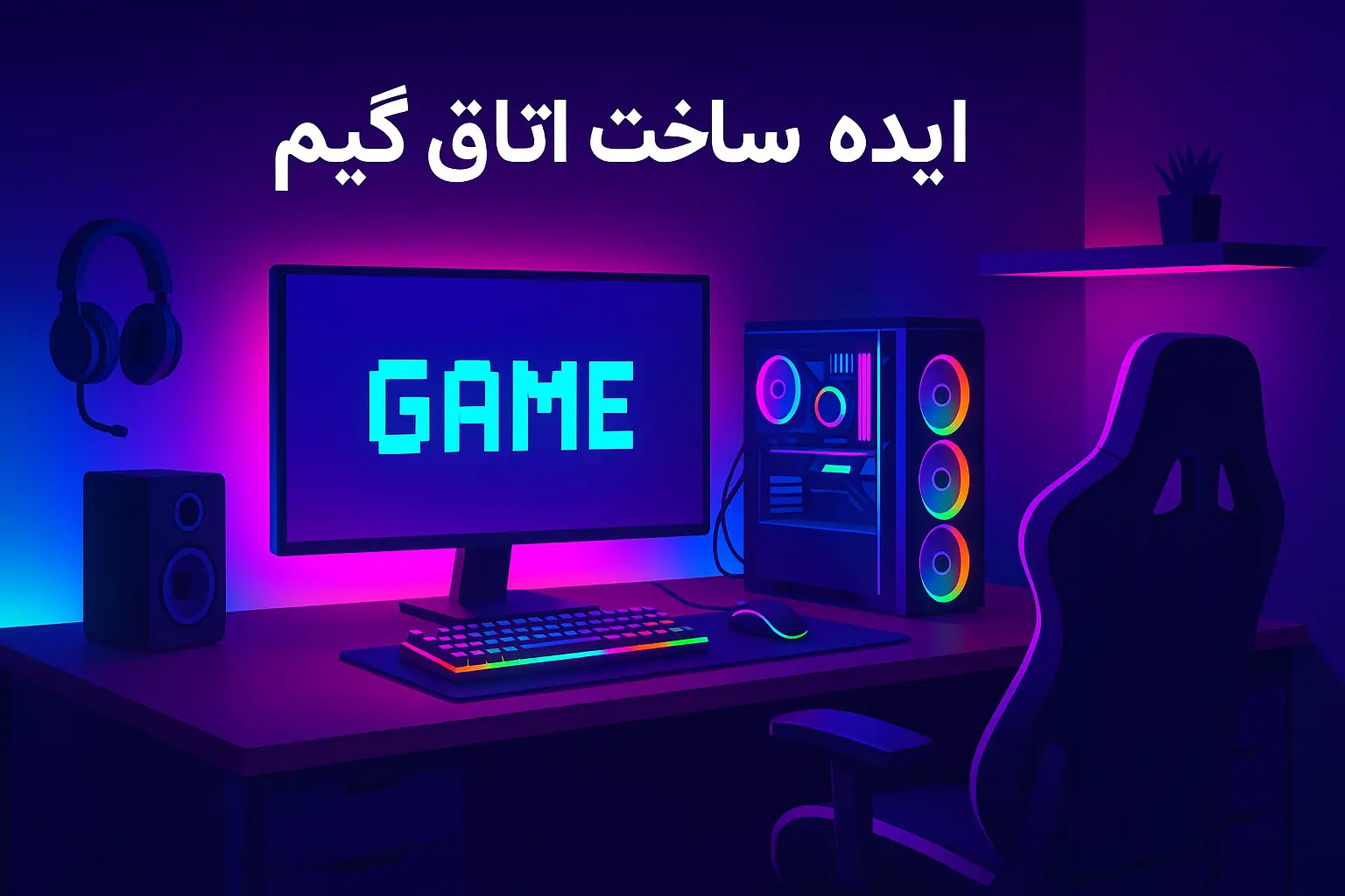 ایده ساخت اتاق گیمینگ