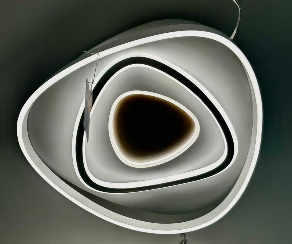 چراغ سقفی LED مدل ارگانیک سه‌لایه