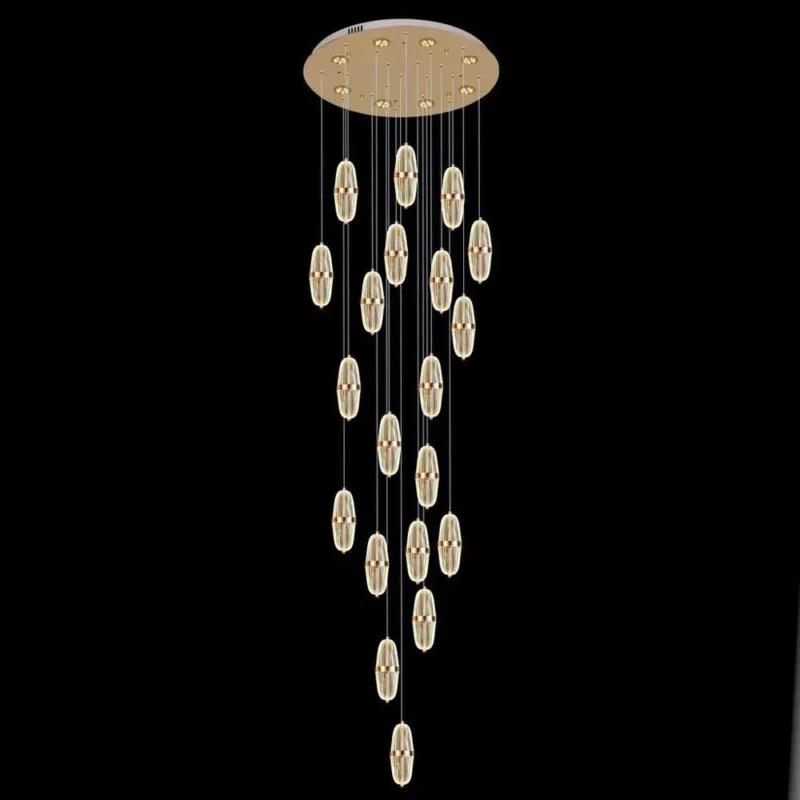 لوستر مدرن سه حالته بیست شعله