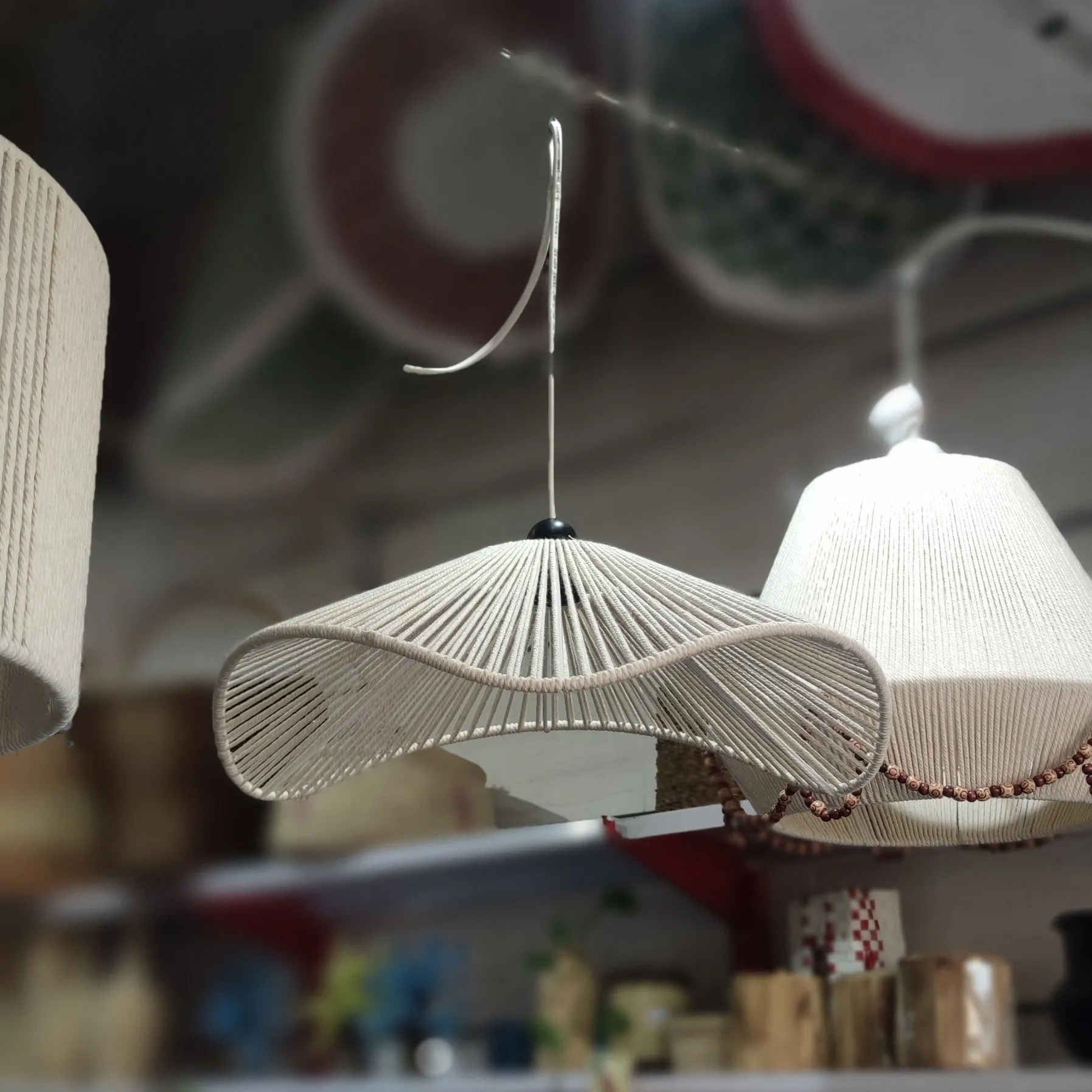 خرید لوستر مکرومه برای فضای کوچک