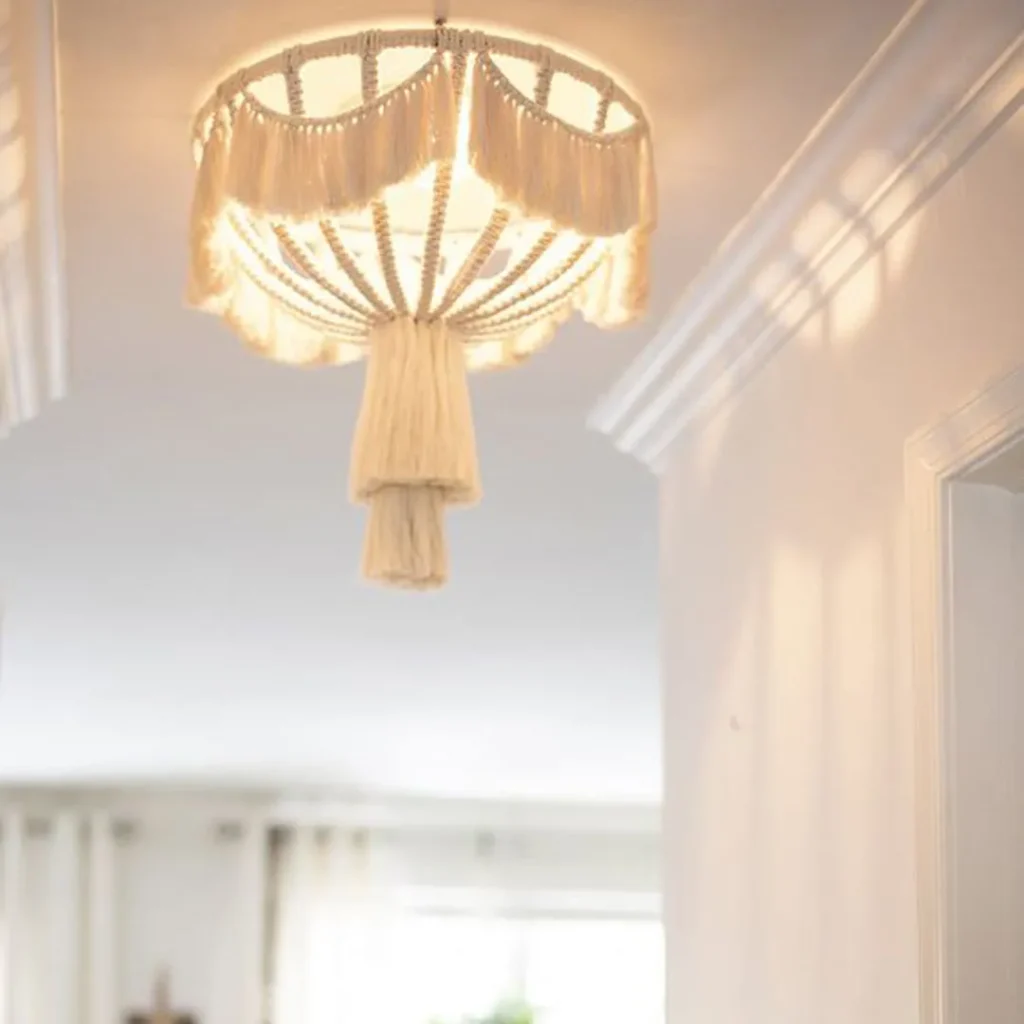 خرید لوستر مکرومه