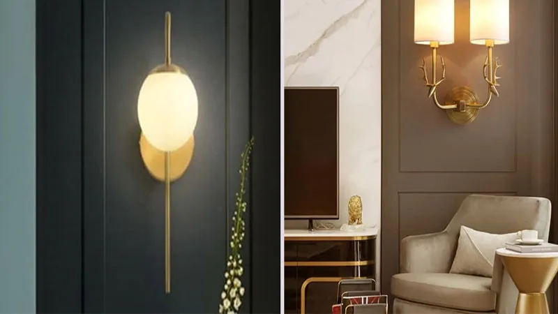 بهترین دیوارکوب چوب و فلز