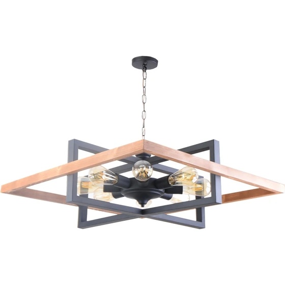 نصب لوستر چوب و فلز