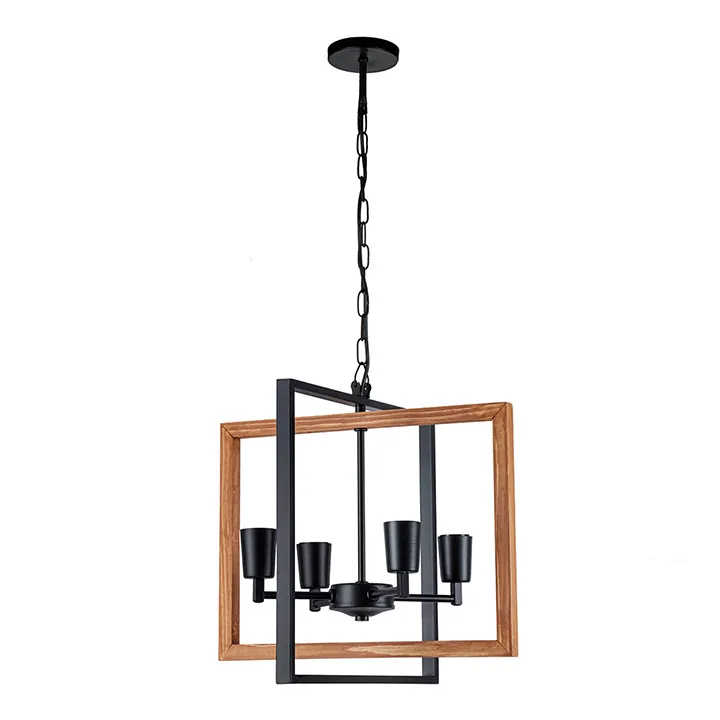 لوستر چوب و فلز مدرن خانه