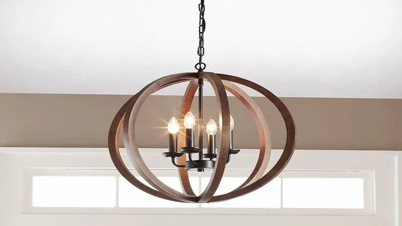 لوستر چوبی یا لوستر فلزی