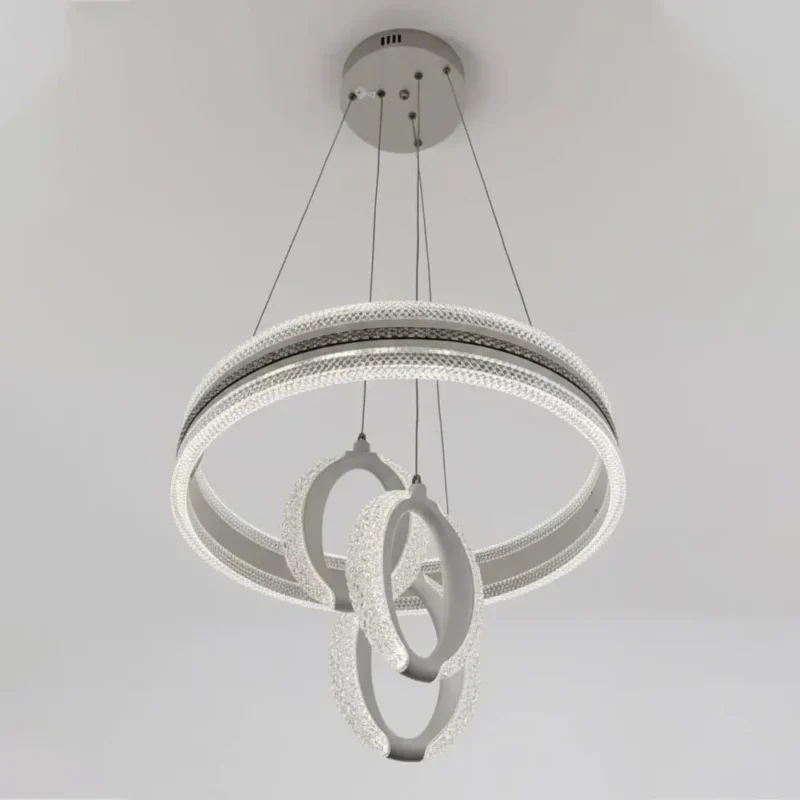 لوستر مدرن کریستالی حلقه‌های درهم مدل Sp10-4