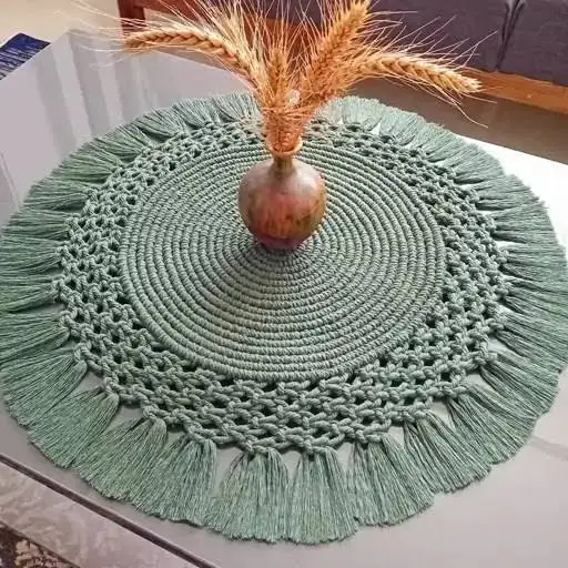 مدل رومیزی مکرومه